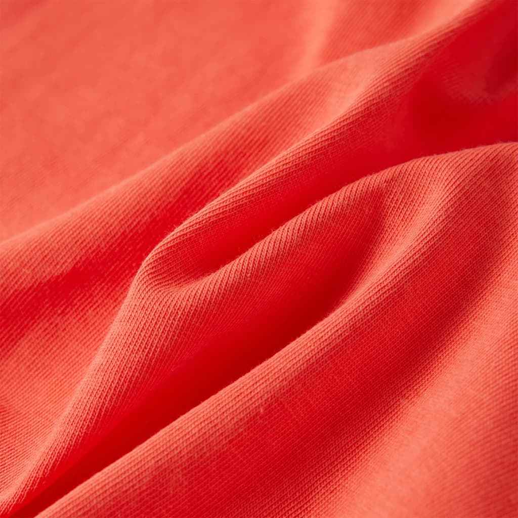 T-shirt para criança vermelho-claro 92