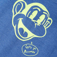 T-shirt de manga cava para criança azul-mesclado 92