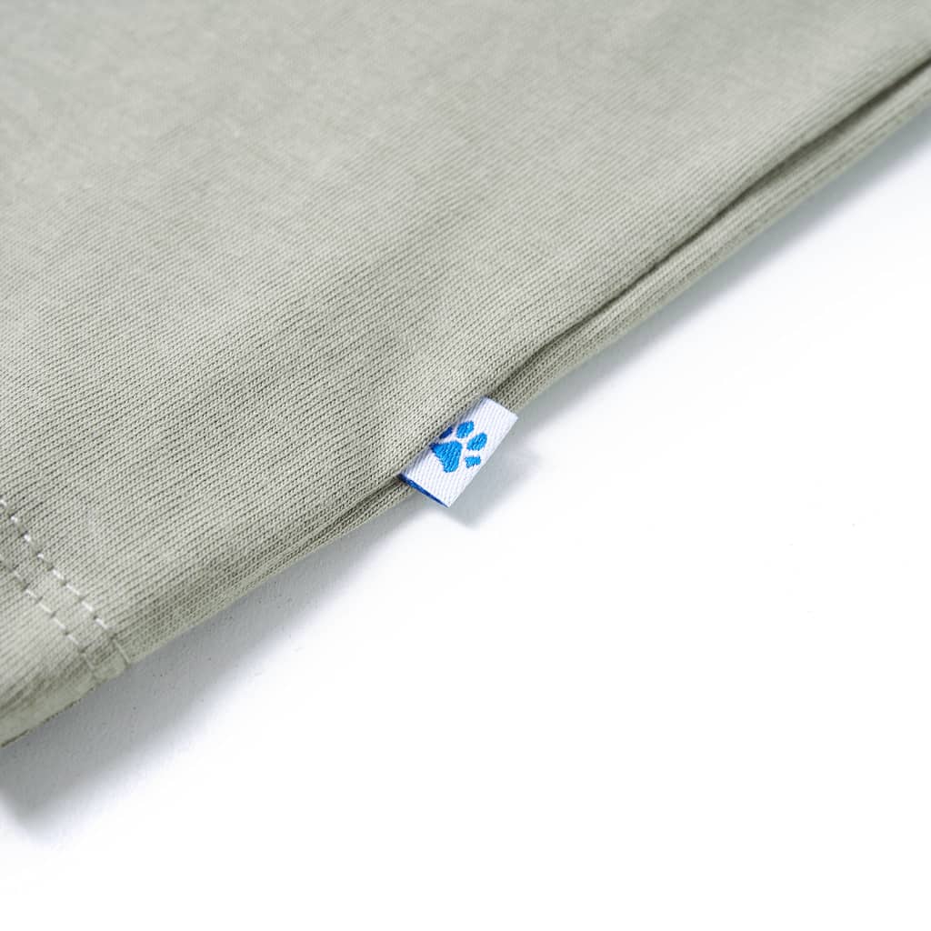 T-shirt infantil caqui-claro 92