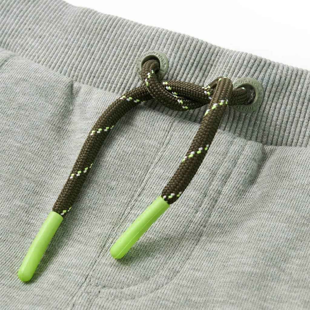 Calças de fato de treino para criança caqui-claro 92