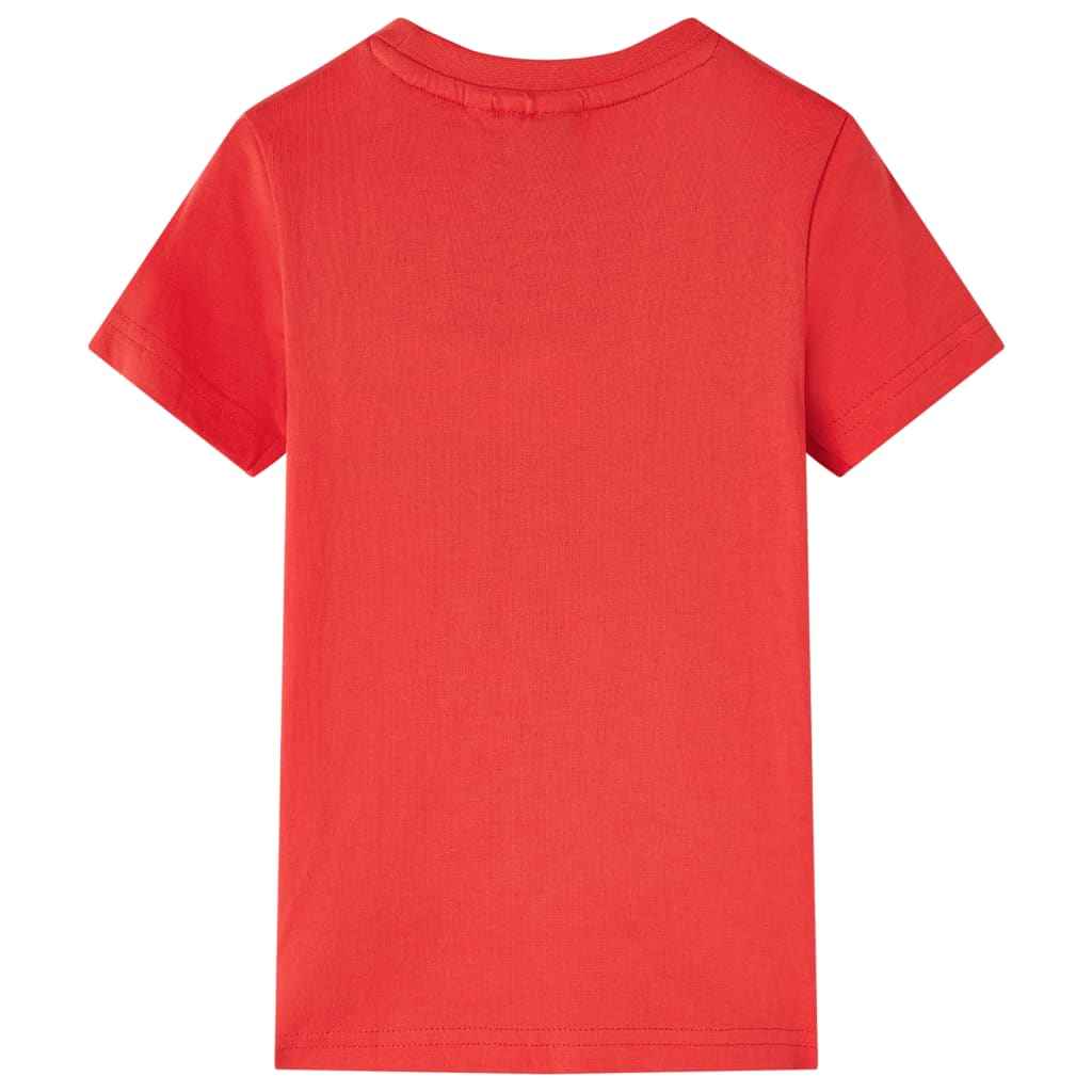 T-shirt para criança vermelho 92