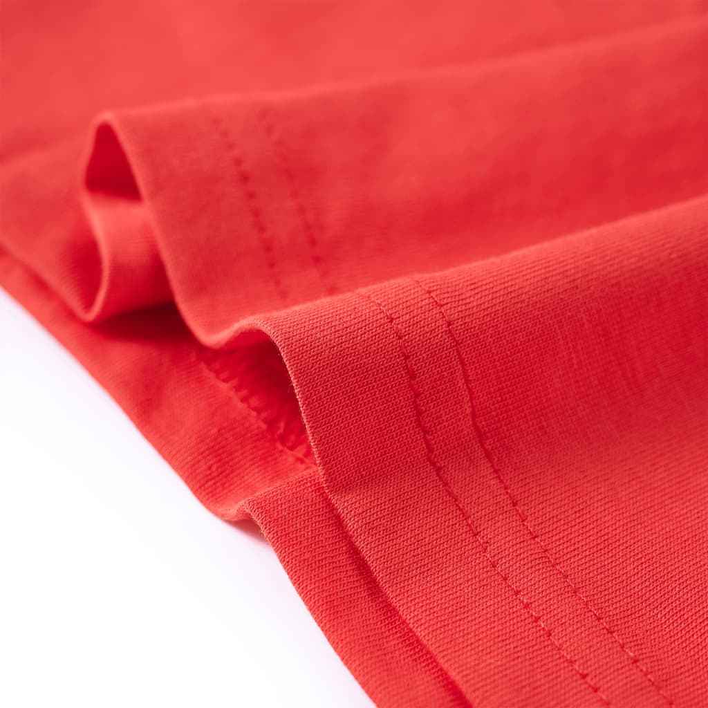 T-shirt para criança vermelho 92