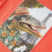 T-shirt para criança vermelho-claro 92