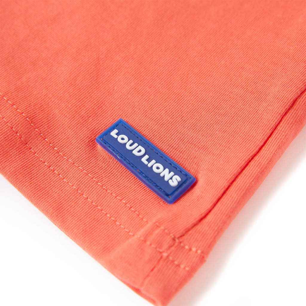 T-shirt para criança vermelho-claro 92