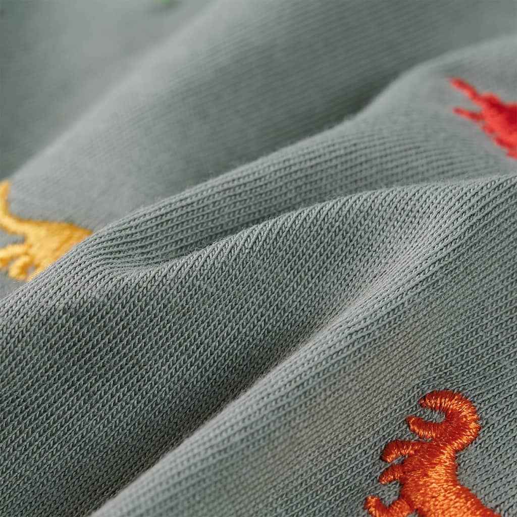 T-shirt de manga curta para criança caqui 92