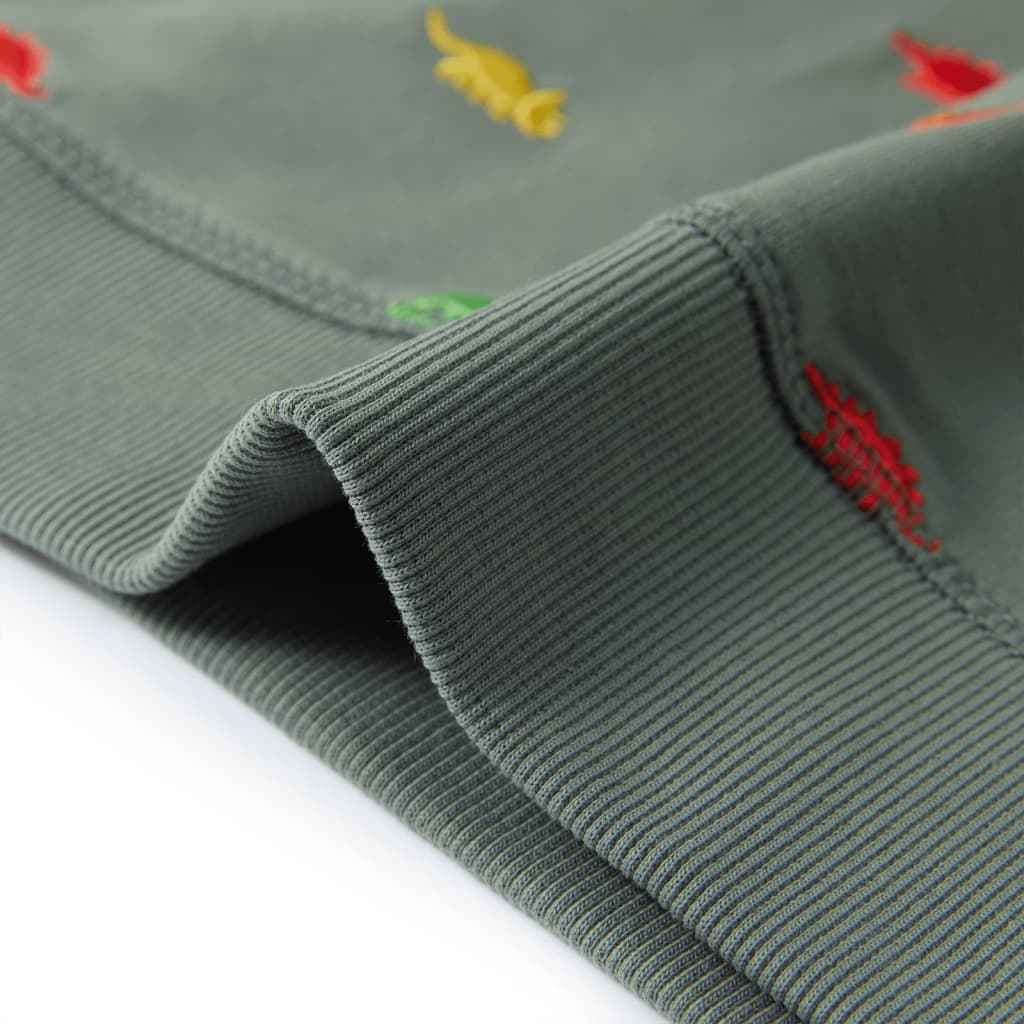 Sweatshirt para criança cor caqui 92