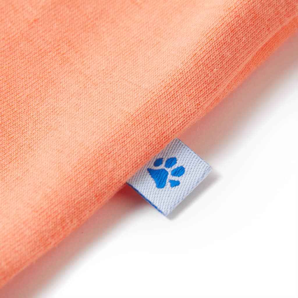 T-shirt para criança laranja-néon 92