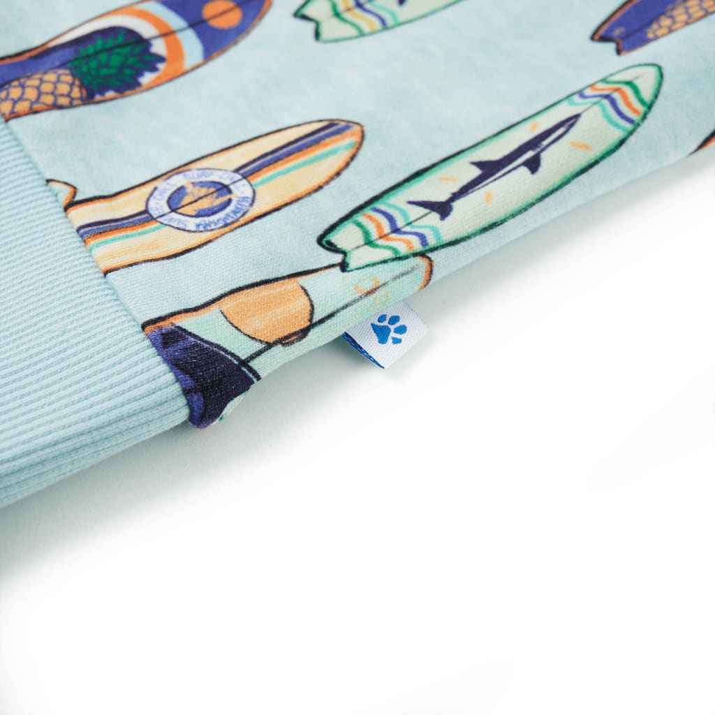 Sweatshirt para criança azul-suave mesclado 92