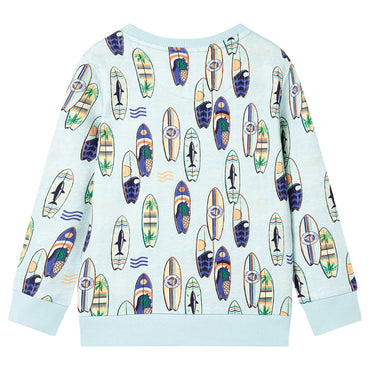 Sweatshirt para criança azul-suave mesclado 104