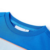 Sweatshirt para criança azul-brilhante e azul-claro 92