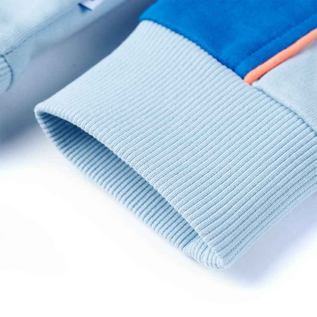 Sweatshirt para criança azul-brilhante e azul-claro 92