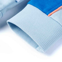 Sweatshirt para criança azul-brilhante e azul-claro 92