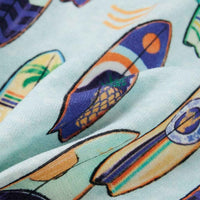 Calções de criança com cordão azul-suave mesclado 92