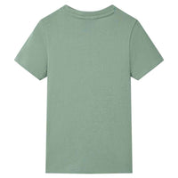 T-shirt de manga curta para criança caqui 92