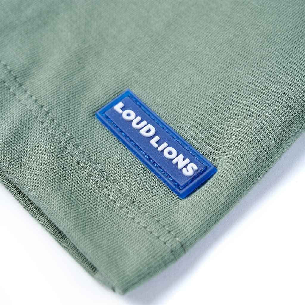 T-shirt de manga curta para criança caqui 92