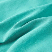 T-shirt infantil com mangas curtas menta-escuro 92