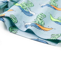 Pijama de manga curta para criança azul-claro 92