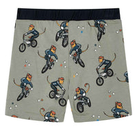 Pijama de manga curta para criança caqui-claro 92