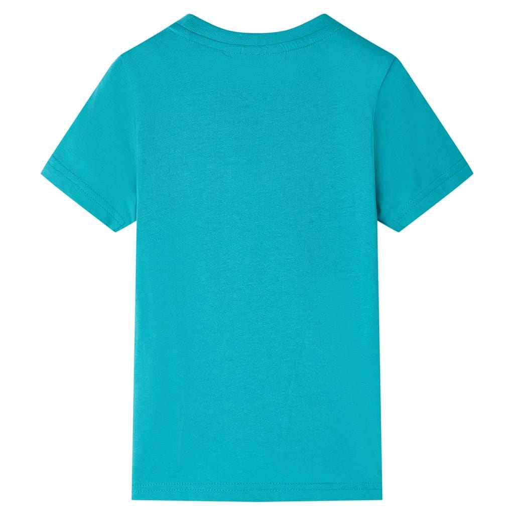 T-shirt infantil com mangas curtas menta-escuro 92