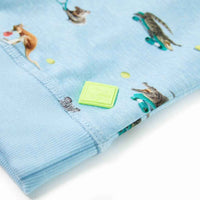 Sweatshirt para criança azul-claro mesclado 92