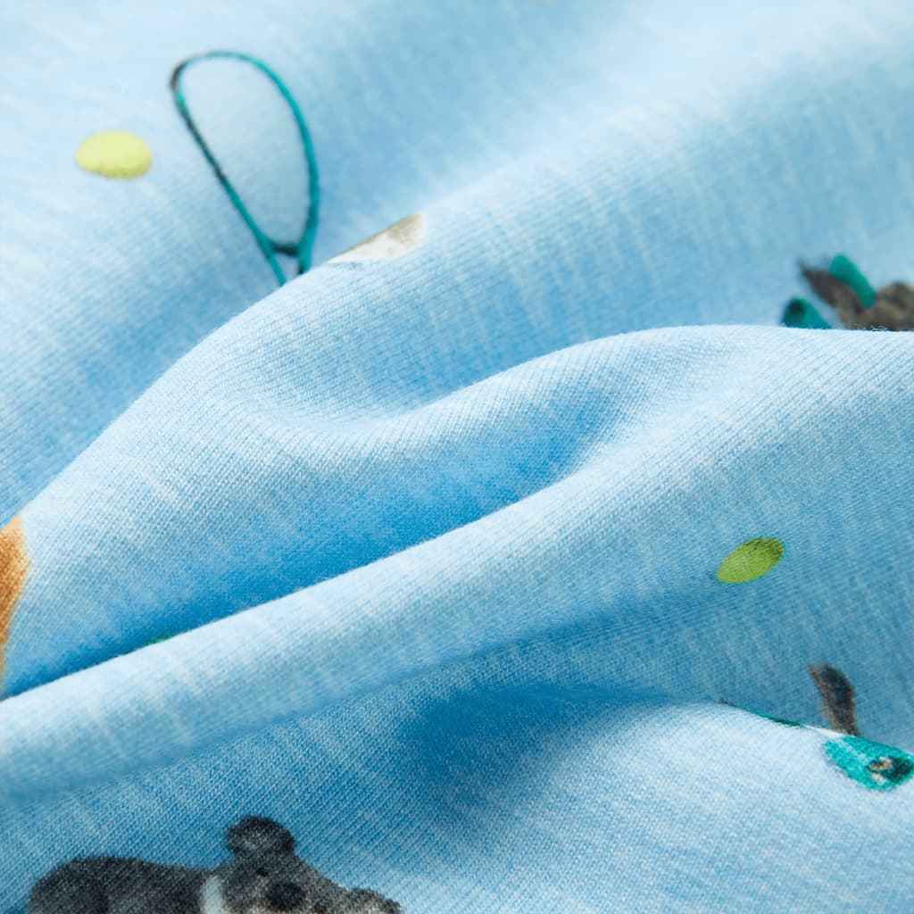 Sweatshirt para criança azul-claro mesclado 92