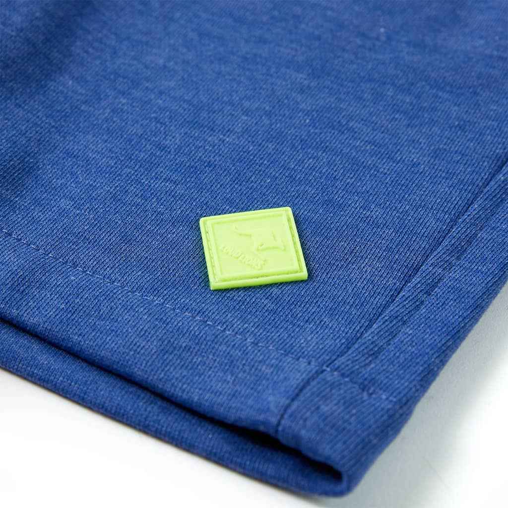 Calções de criança com cordão azul mesclado 92