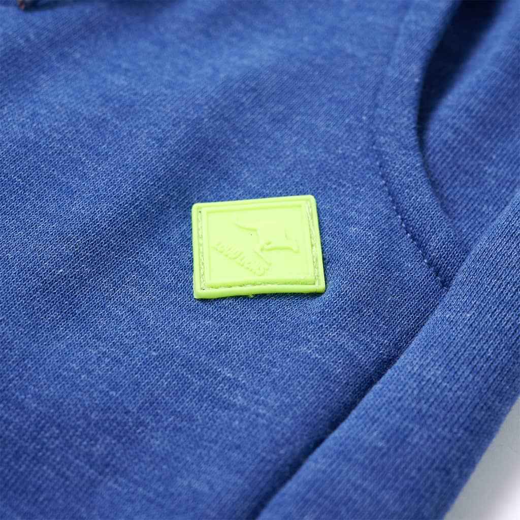 Calças de fato de treino para criança azul mesclado 92