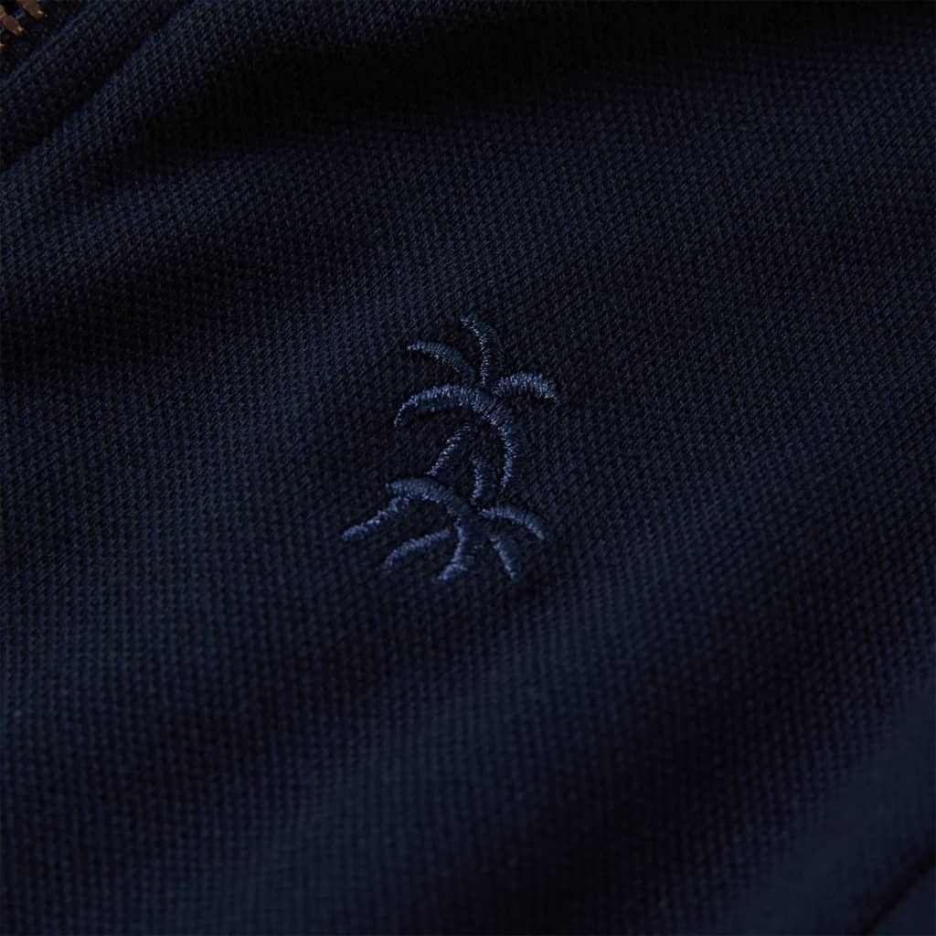 Sweatshirt para criança com fecho azul-marinho 92