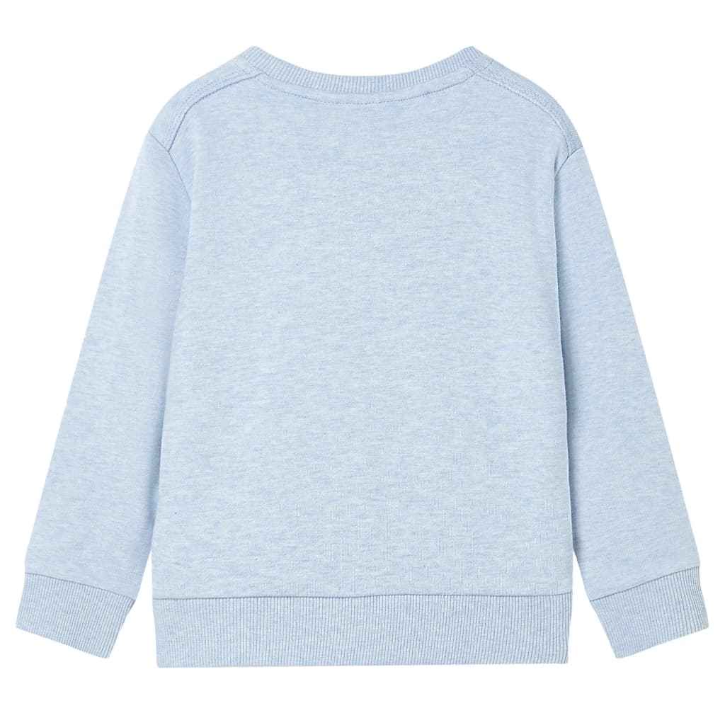 Sweatshirt para criança azul-suave mesclado 92