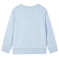 Sweatshirt para criança azul-suave mesclado 116