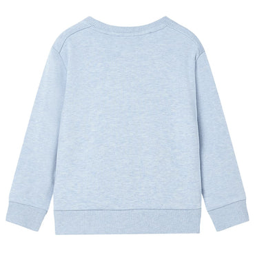 Sweatshirt para criança azul-suave mesclado 116