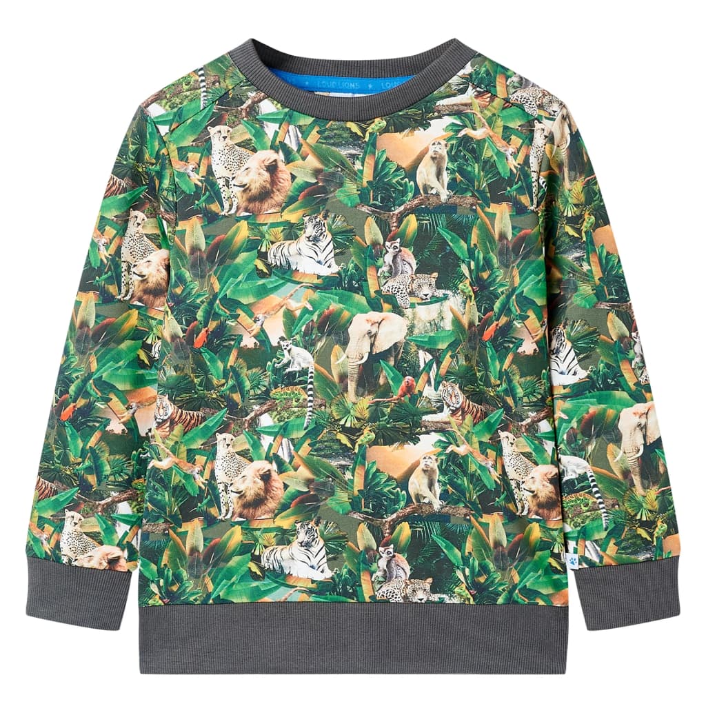 Sweatshirt para criança azul-petróleo 104