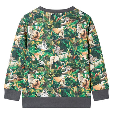 Sweatshirt para criança azul-petróleo 104