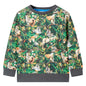 Sweatshirt para criança azul-petróleo 128