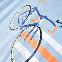 T-shirt para criança azul-suave mesclado 92