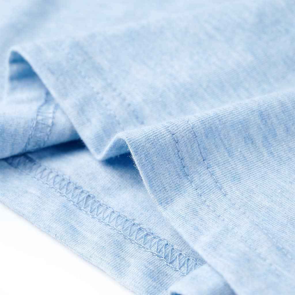 T-shirt para criança azul-suave mesclado 92