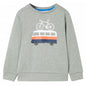 Sweatshirt para criança cor caqui-claro mesclado 104