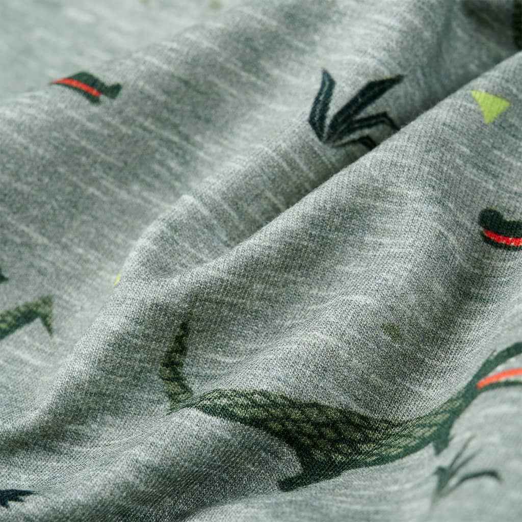 Sweatshirt para criança cor caqui-claro mesclado 92