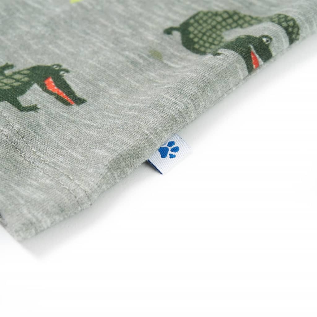 Camisa para criança cor caqui-claro mesclado 104