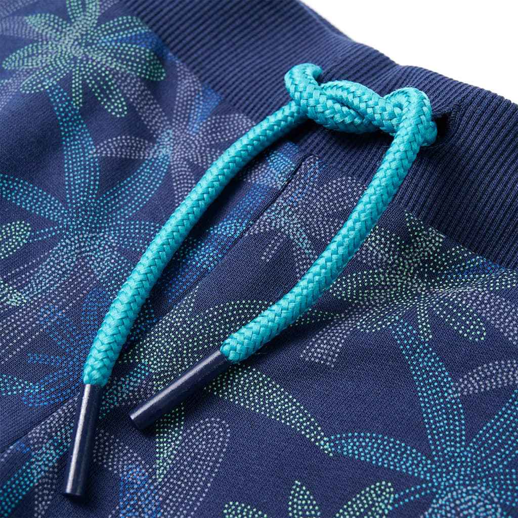 Calções de criança com cordão azul-escuro 92