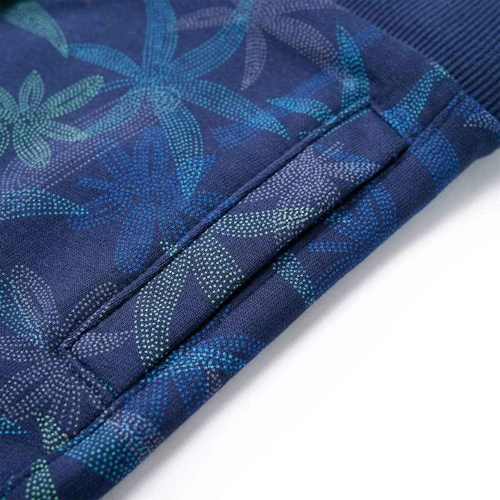 Calções de criança com cordão azul-escuro 92