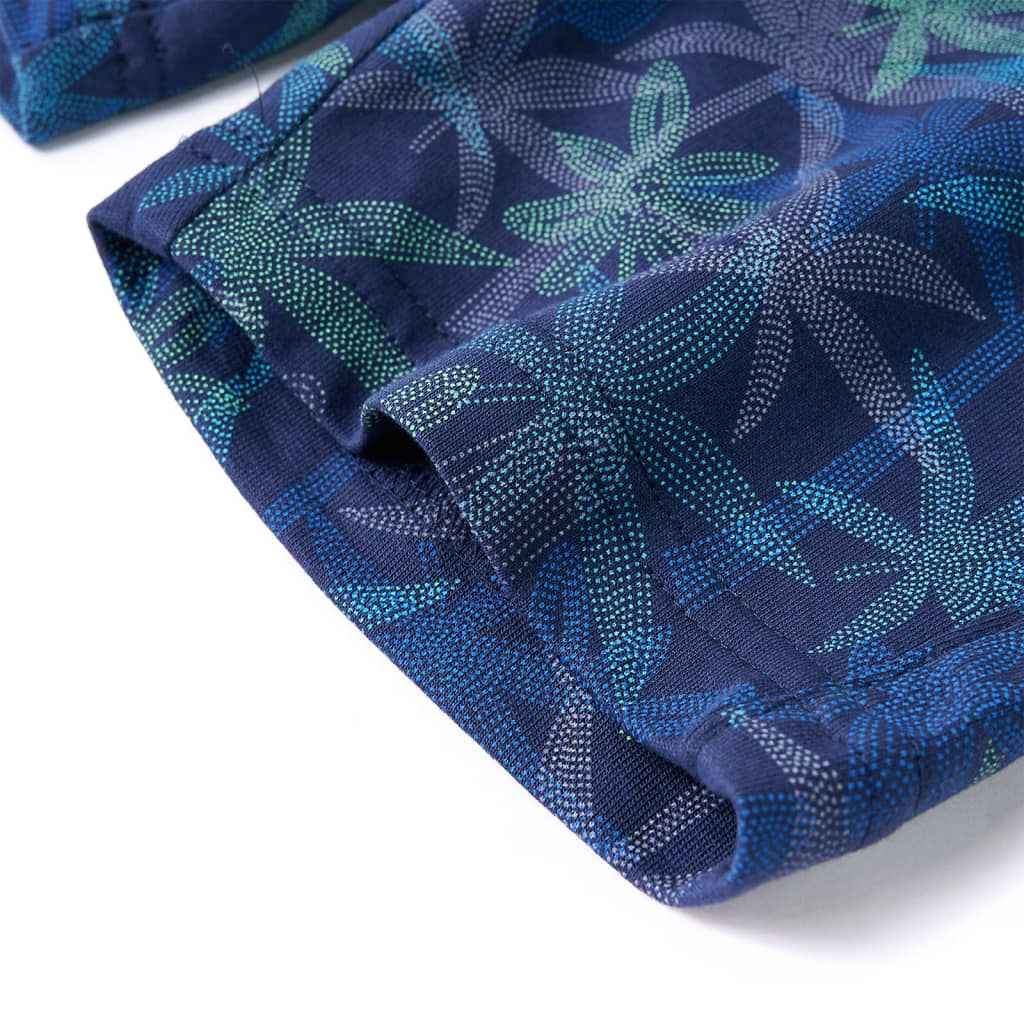 Calções de criança com cordão azul-escuro 92