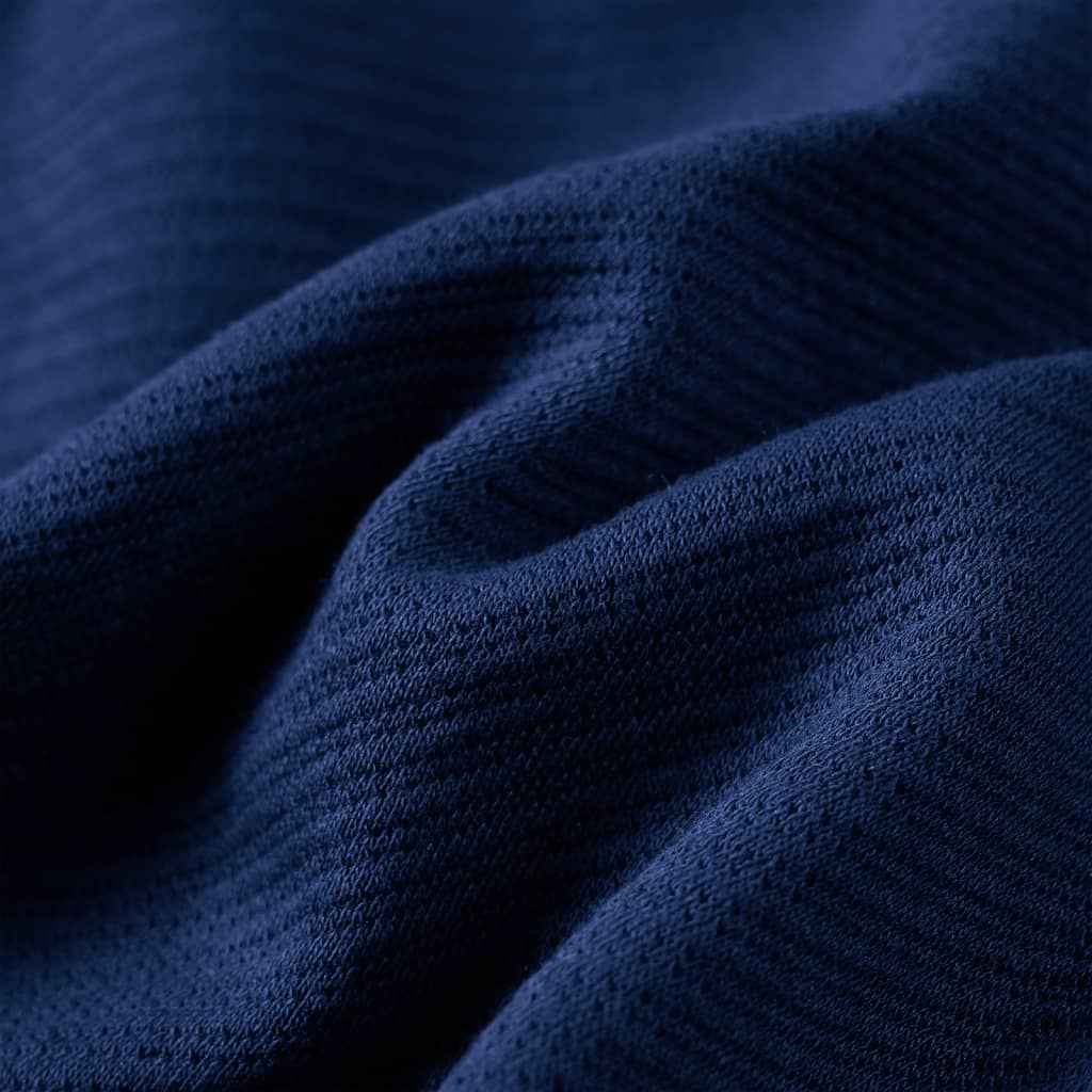 Sweatshirt para criança com fecho azul-marinho 92