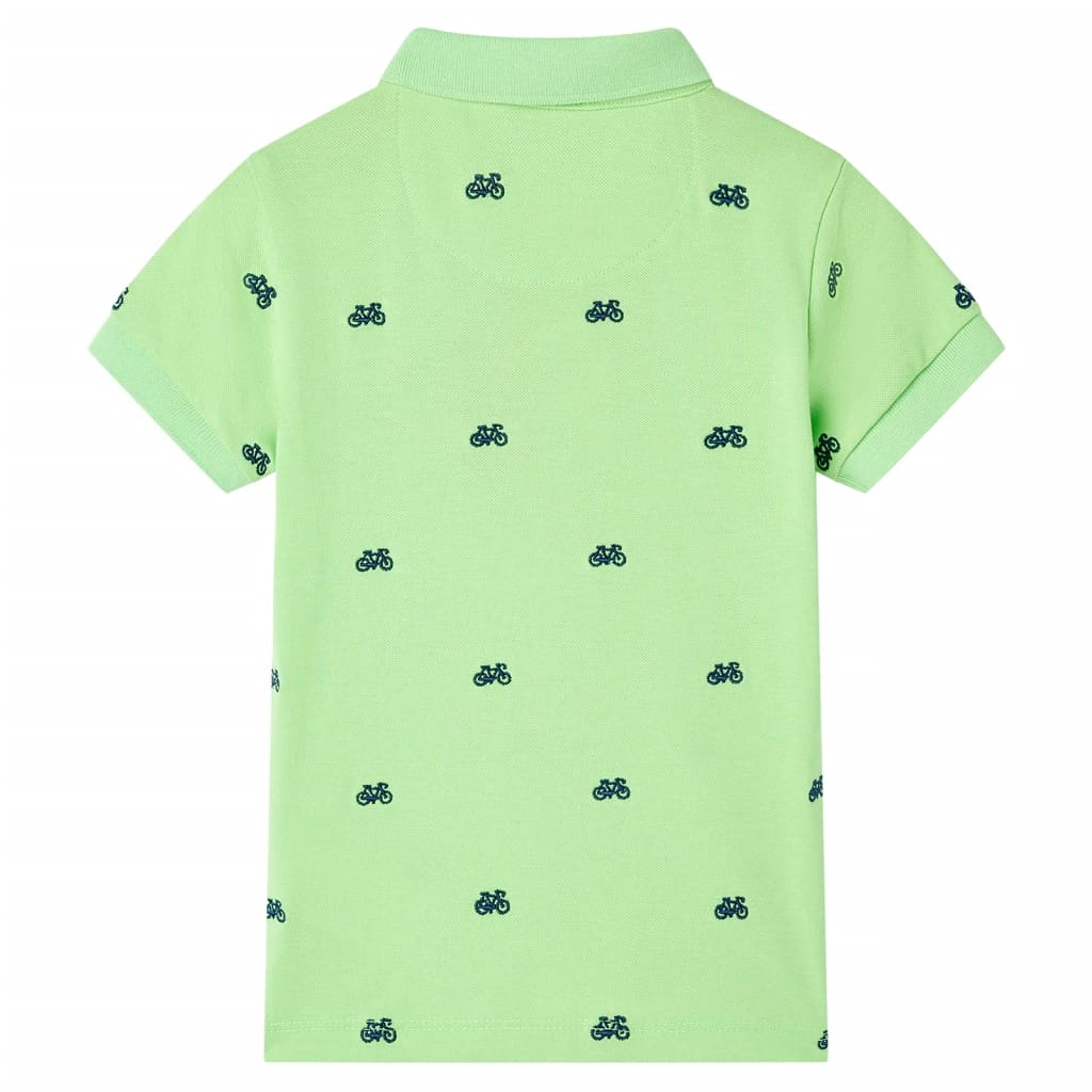 Polo de criança verde néon 92