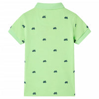 Polo de criança verde néon 92