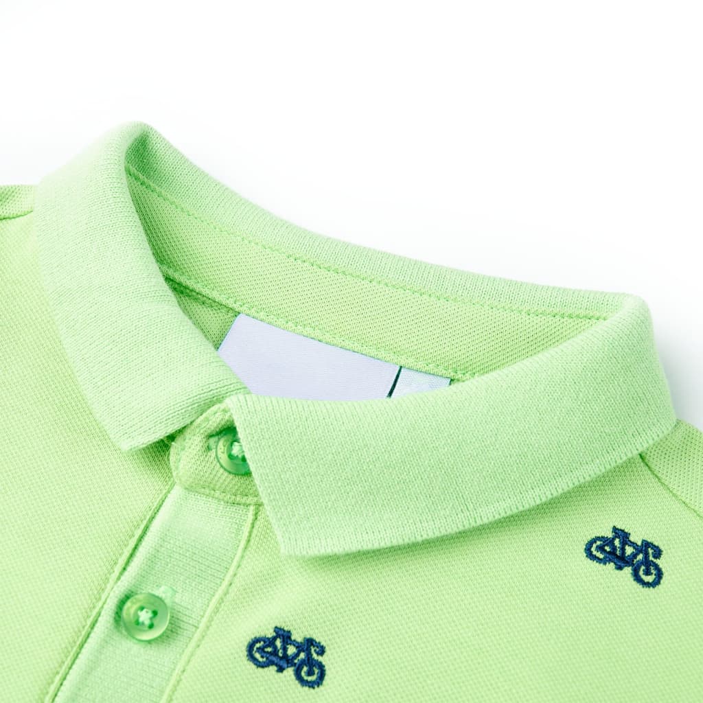 Polo de criança verde néon 92