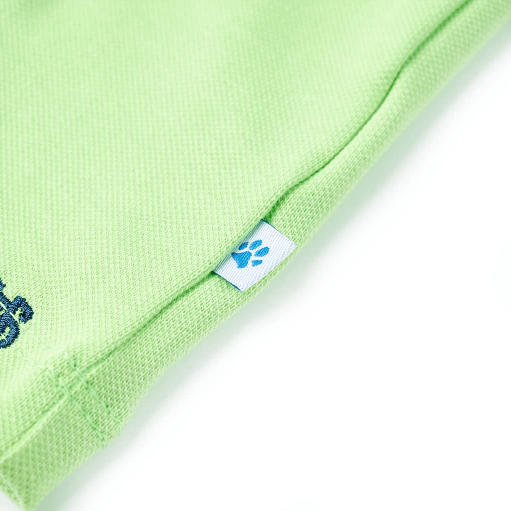 Polo de criança verde néon 92