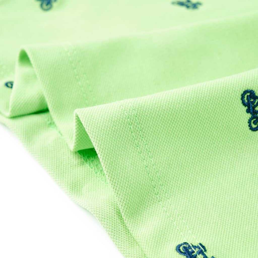 Polo de criança verde néon 92