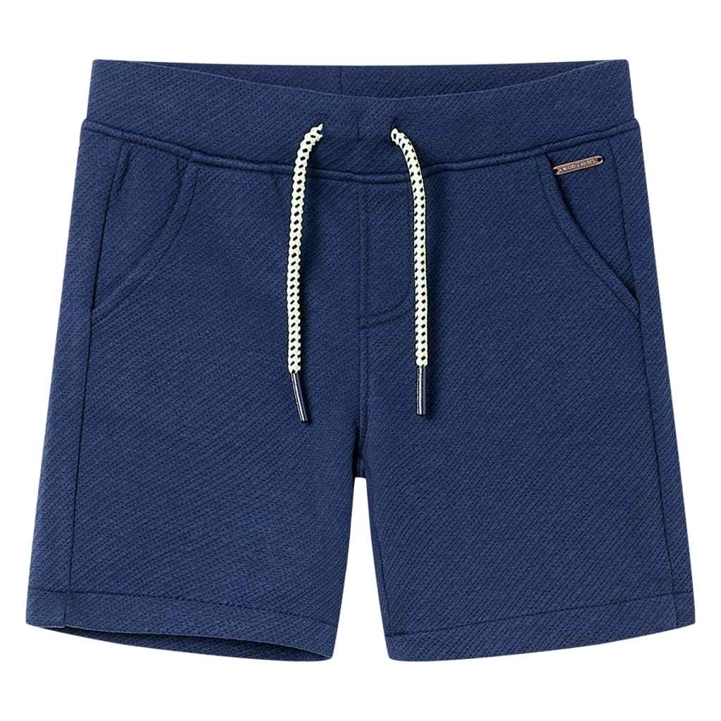 Calções de criança com cordão azul-escuro 92