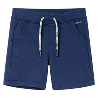 Calções de criança com cordão azul-escuro 92